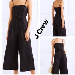 J.CREW Marseille belted linen jumpsuit Size 6
